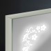 Зеркало "павлин" с LED подсветкой в алюминиевой рамке